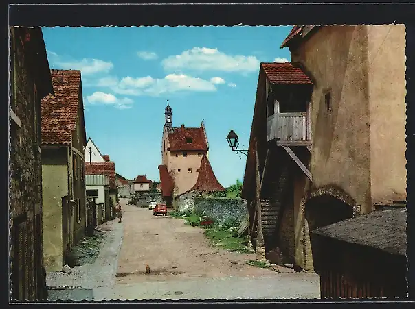 AK Sulzfeld / Main, Blick in die Maingasse