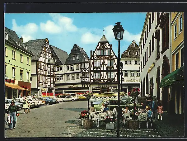 AK Limburg /Lahn, Cafe am Kornmarkt