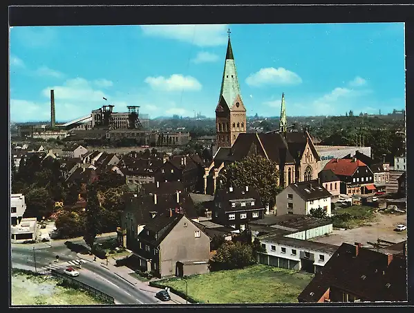 AK Wattenscheid, Blick auf St. Gertrudis-Kirche