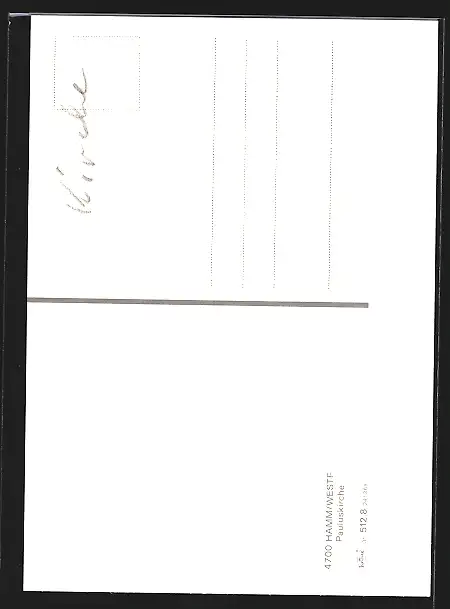 AK Hamm /Westf., Pauluskirche mit Strassenpartie