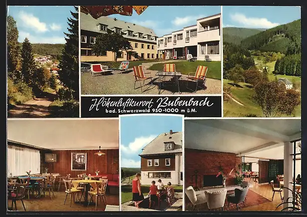 AK Bubenbach, Mütterkurheim des Deutschen Roten Kreuzes mit Innenansichten