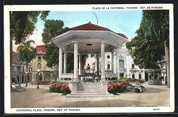 AK Panama, Cathedral Plaza, Pavillon