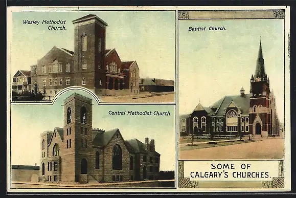 AK Calgary, Wesley Methodist Church, Baptist Church, Central Methodist Church