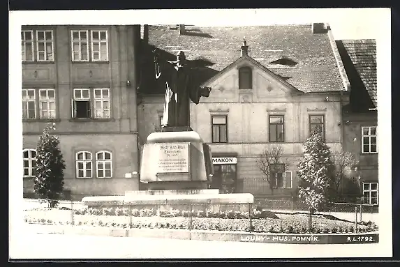 AK Louny, Hus. Pomnik