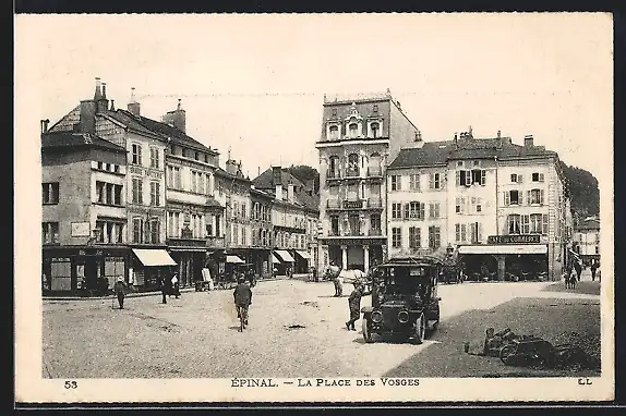 AK Épinal, la Place des Vosges