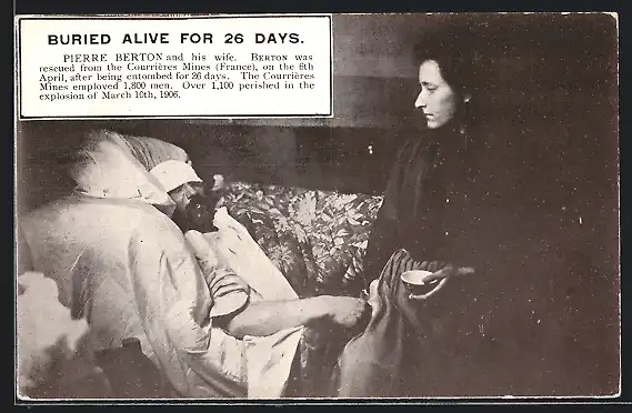 AK Courrières, Buried Alive for 26 Days, Pierre Berton and his Wife