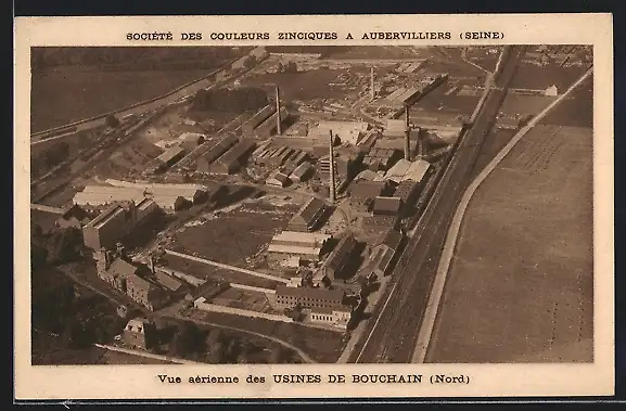 AK Bouchain, Vue aerienne des Usines