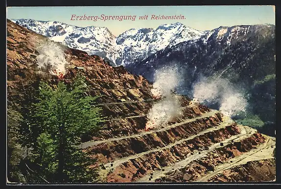 AK Reichenstein, Erzberg-Sprengung