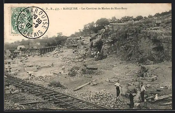 AK Marquise, les Carrières de Marbre du Haut-Banc