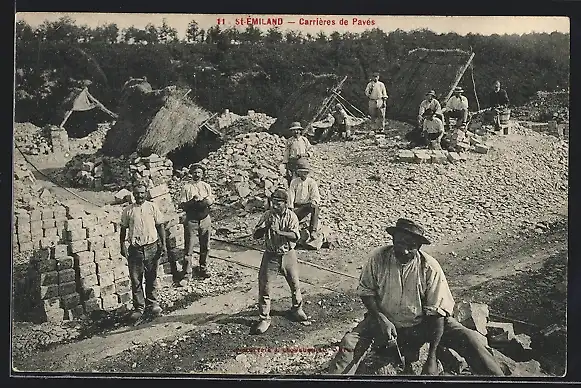 AK Saint-Émiland, Carrières de Pavés