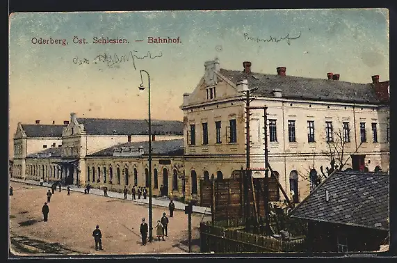 AK Oderberg, Bahnhof, Nádrazi