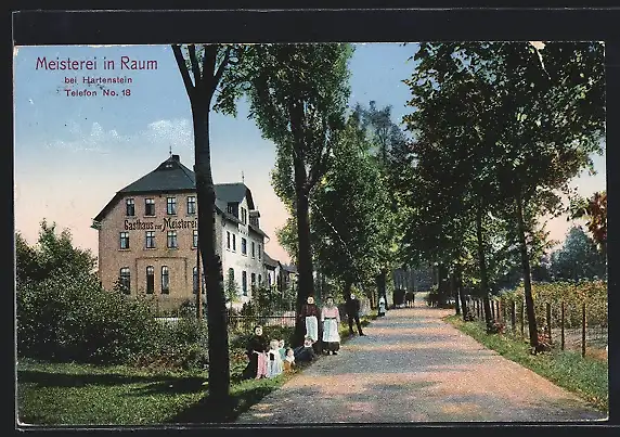 AK Raum b. Hartenstein, Gasthaus zur Meisterei