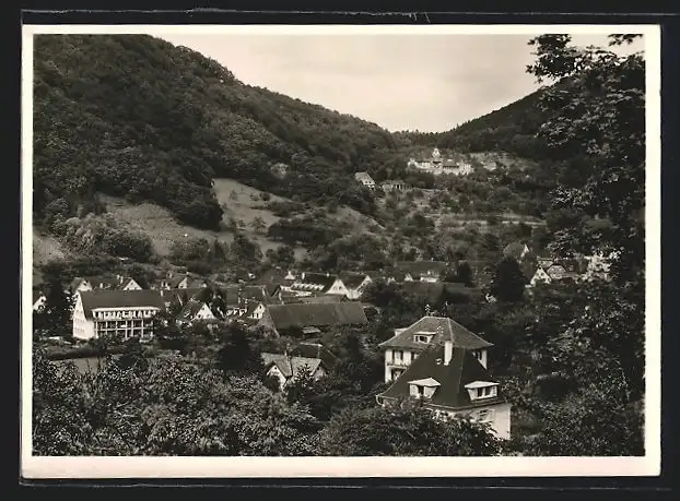 AK Badenweiler-Oberweiler, Gesamtansicht aus der Vogelschau