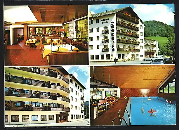 AK Baiersbronn /Schwarzwald, Hotel-Gasthof Rose mit Hallenbad