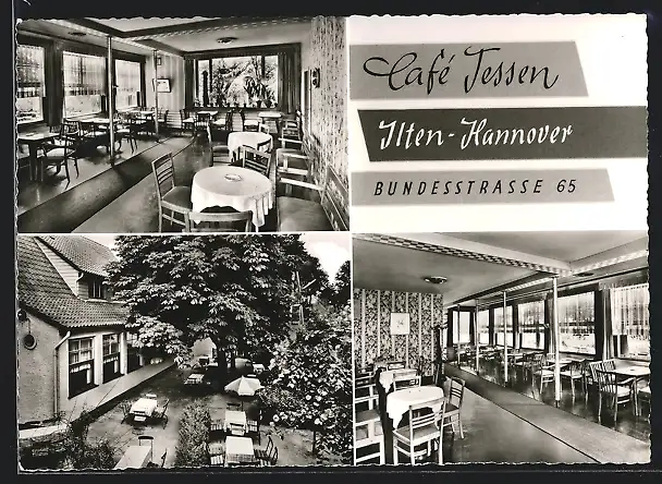 AK Ilten-Hannover, Cafè Tessen an der Bundesstrasse 65