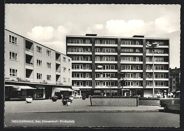 AK Heiligenhaus Bez. Düsseldorf, Kirchplatz