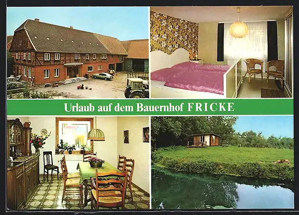 AK Lutter-Nauen am Bbge., Urlaub auf dem Bauernhof Familie Fricke