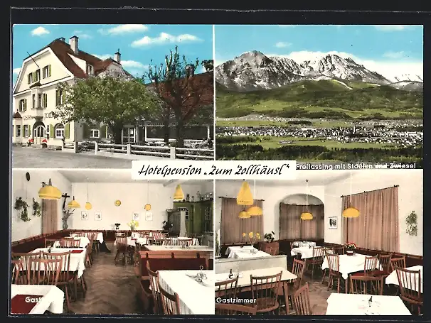 AK Freilassing, Hotel-Pension Zum Zollhäusl, Ludw.-Zeller-Strasse 69