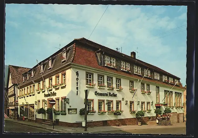 AK Miltenberg /Main, Hotel Brauerei Keller in der Stadtmitte