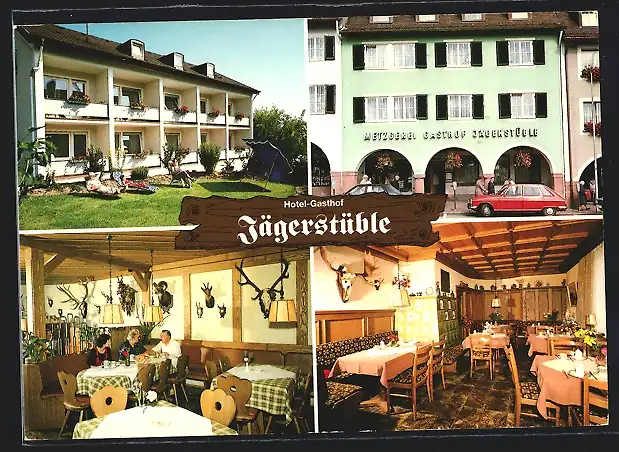 AK Freudenstadt /Schwarzwald, Gasthof-Metzgerei Jägerstüble mit Gästehaus Pfefferle