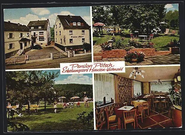 AK Waldbrunn-Hausen /Westerwald, Pension Hilde Pötsch