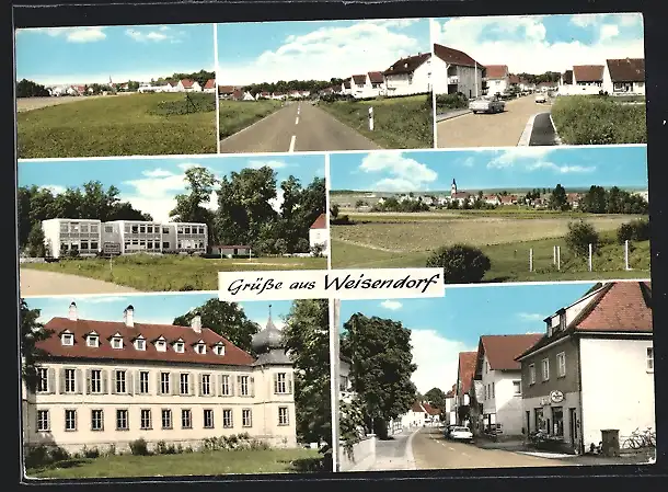 AK Weisendorf /Erlangen, Strassenpartien, Lebensmittel Zink in der Hauptstrasse 21