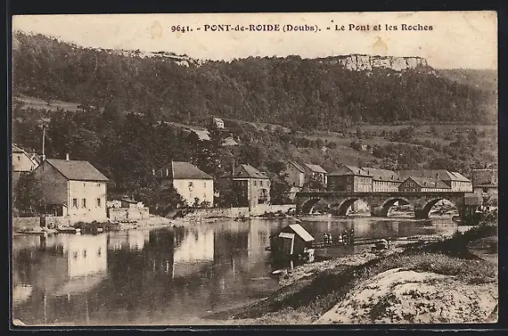 AK Pont-de-Roide, Le Pont et les Roches