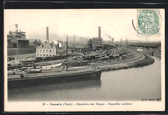 AK Denain, Chantiers des Forges, Nouvelles Aciéries