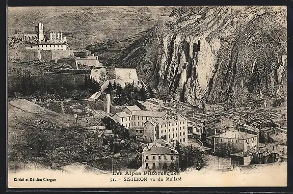 AK Sisteron, Sisteron vu du Mollard