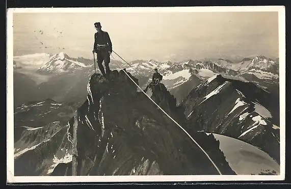 AK Merzenbachschien, Soldaten auf Berggipfeln
