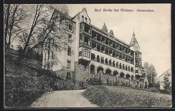 AK Bad Berka bei Weimar, Das Sanatorium