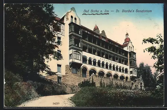 AK Bad Berka /Ilm, Dr. Starckes Sanatorium