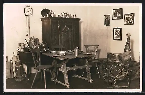 AK Buttstädt, Heimatmuseum, Stube