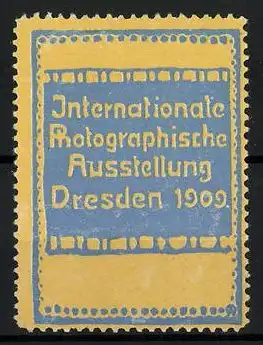 Reklamemarke Dresden, Internationale Photographische Ausstellung 1909