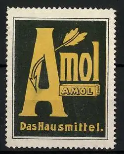 Reklamemarke Amol - das Hausmittel, Schachtel