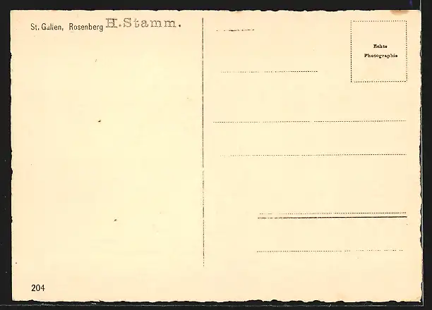 AK St. Gallen, Rosenberg, Ortsansicht aus der Vogelschau