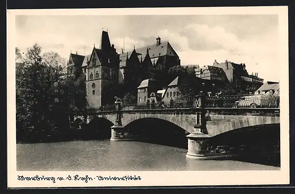 AK Marburg /Lahn, Universität und Brücke