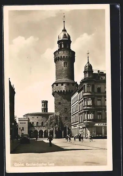 AK Görlitz, Blick auf das Reichenbacher Tor