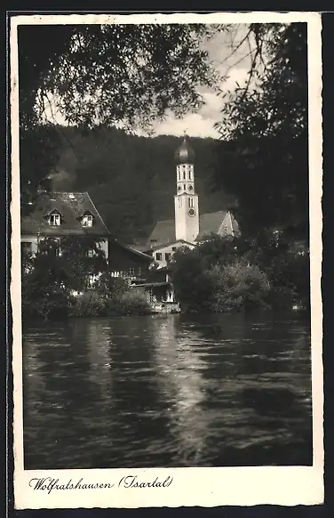 AK Wolfratshausen, Blick zur Kirche