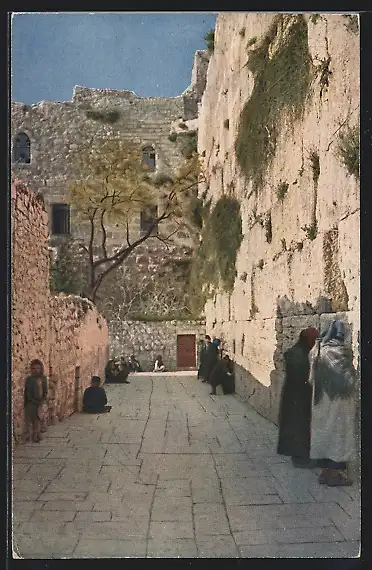 AK Jerusalem, Klagemauer der Juden