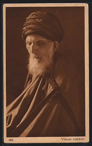 AK Vieux Rabbin, Portrait eines alten Rabbiners