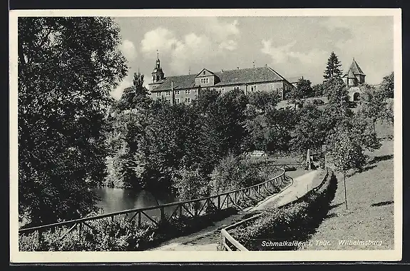 AK Schmalkalden /Th., Partie am Schloss Wilhelmsburg