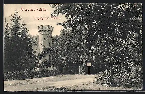 AK Potsdam, Eingang zum Wildpark