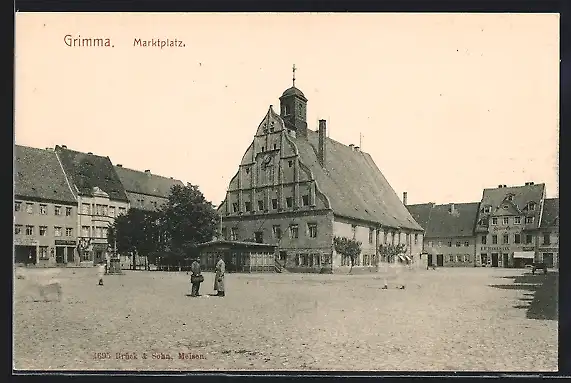 AK Grimma, Der Marktplatz