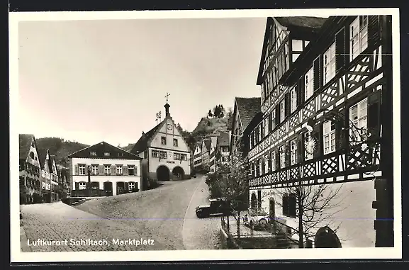 AK Schiltach /Schwarzw., Am Marktplatz