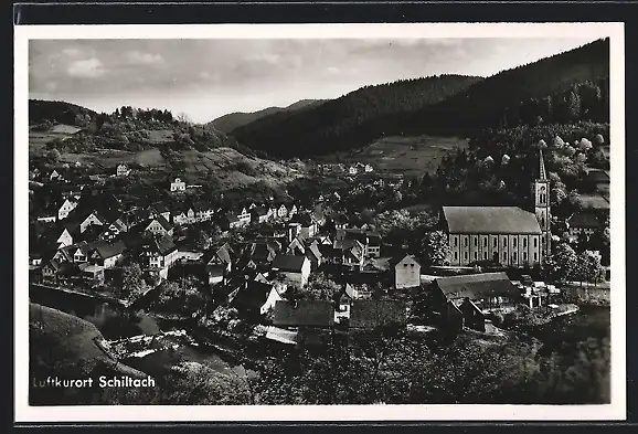 AK Schiltach /Schwarzw., Gesamtansicht, Luftbild