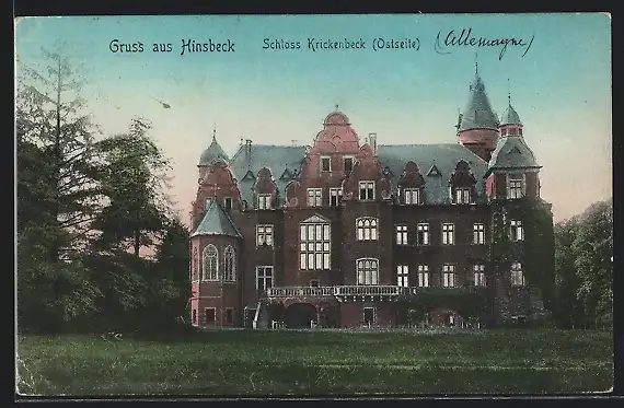 AK Hinsbeck, Schloss Krickenbeck, Ostseite