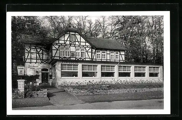 AK Bad Salzuflen, Blick aufs Waldrestaurant Loose