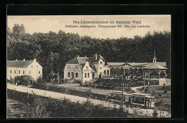 AK Aachen, Neu-Linzenshäuschen im Aachener Wald