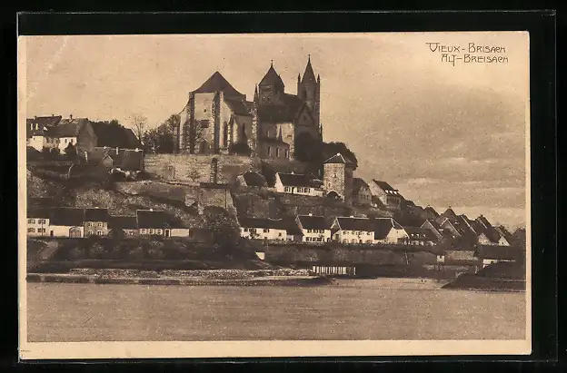 AK Breisach, Ortsansicht mit Dom